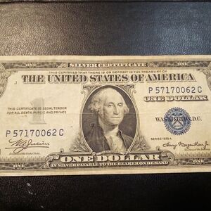 1935 A Vintage Silver Certificate One Dollar Bill